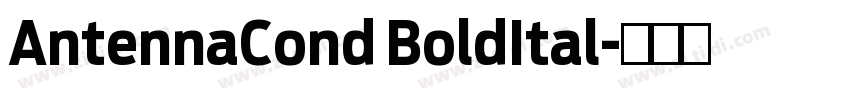 AntennaCond BoldItal字体转换